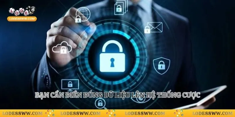 Chính Sách Bảo Mật Lode88 3 Bạn cần điền đúng dữ liệu lên hệ thống cược