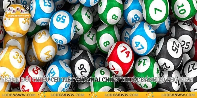 Bảng đối chiếu chi tiết giữa hai chiến thuật đánh lô phổ biến