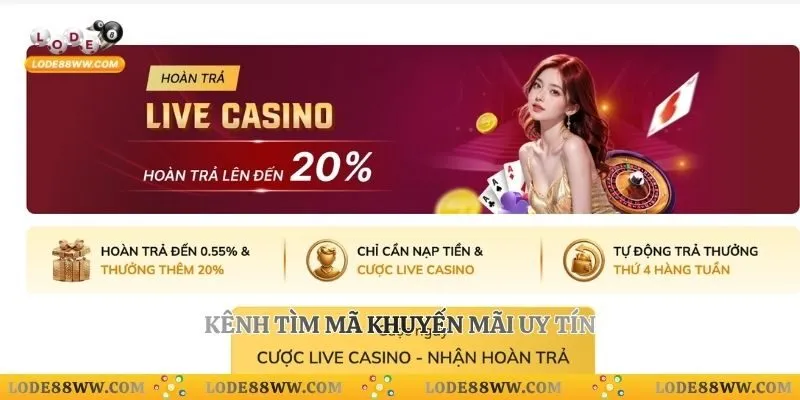 Mã Khuyến Mãi Lode88 – Tổng Hợp Ưu Đãi Mới Nhất 2026 4 Kênh tìm mã khuyến mãi uy tín