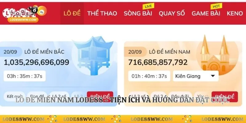 Lô Đề Miền Nam Lode88 - Tiện Ích Và Hướng Dẫn Đặt Cược 1 Lô Đề Miền Nam Lode88 - Tiện Ích Và Hướng Dẫn Đặt Cược