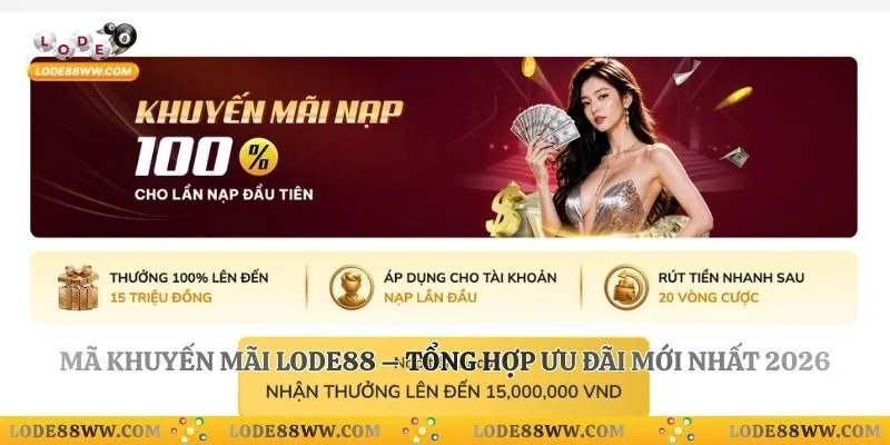 Mã Khuyến Mãi Lode88 – Tổng Hợp Ưu Đãi Mới Nhất 2026
