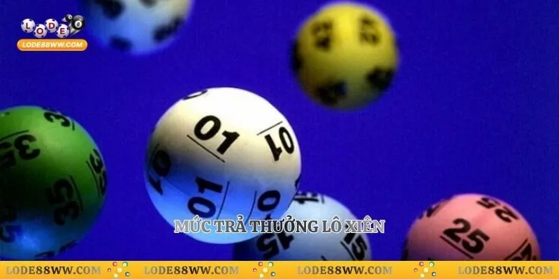 Mức trả thưởng lô xiên