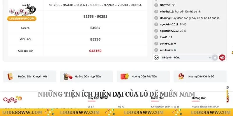 Lô Đề Miền Nam Lode88 - Tiện Ích Và Hướng Dẫn Đặt Cược 3 Những tiện ích hiện đại của lô đề Miền Nam