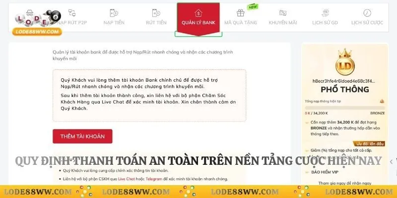 Quy định thanh toán an toàn trên nền tảng cược hiện nay