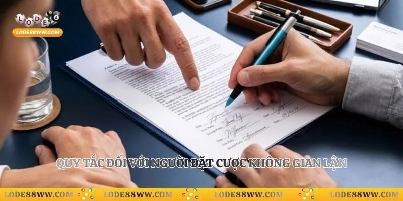 Quy tắc đối với người đặt cược không gian lận