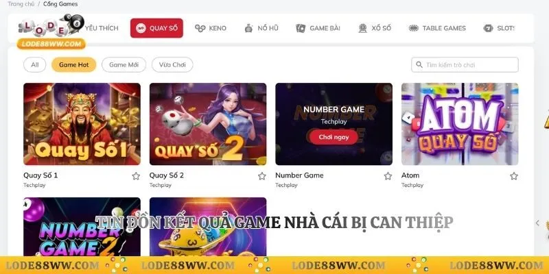 Tin đồn kết quả game nhà cái bị can thiệp